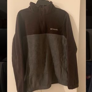 Men’s Columbia Maroon/grey quarter zip